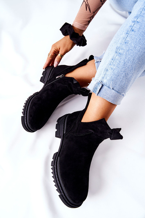 Čierne topánky Corano s strihom