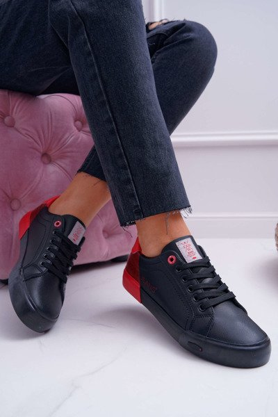 Dámske tenisky krížové džínsy Black EE2R4019C