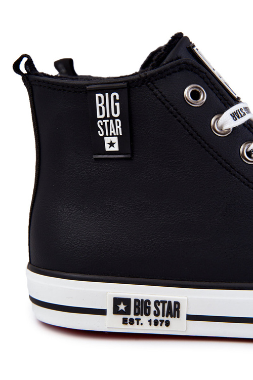 Pánské vysoké zateplené tenisky Big Star KK174346 Černé