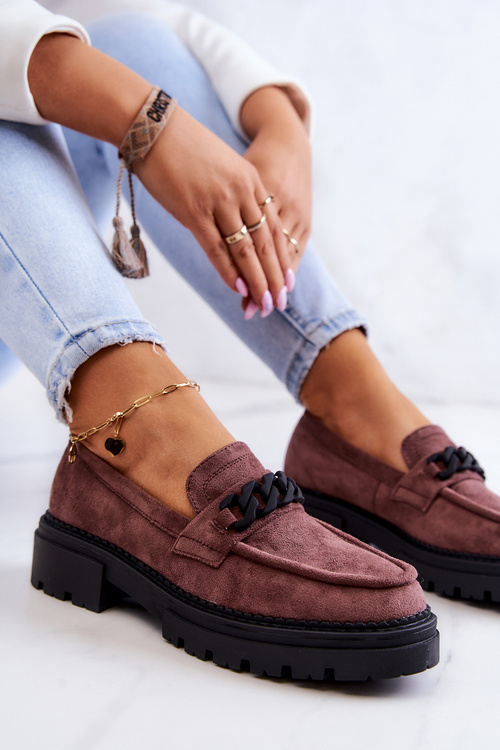 Semišové mokasíny La.Fi Hnědé Sapphira