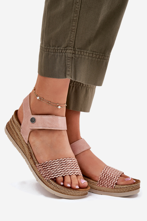 Dámske Sandále Na Klíne Ružové Inblu RV000014