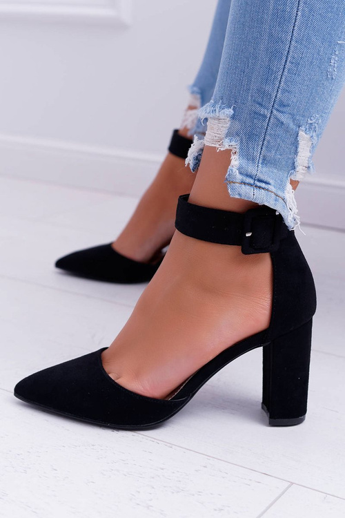 Dámské Lodičky Na Podpatku Černé Domine