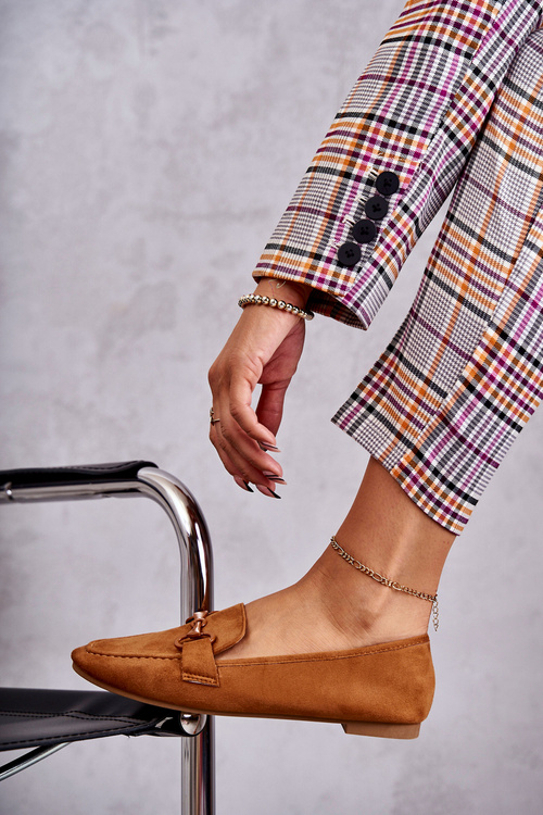 Semišové mokasíny se zdobením velbloudí Santi