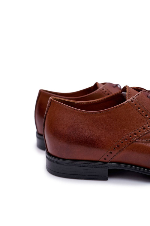 Pánske topánky elegantné bednarek kožené hnedé westero