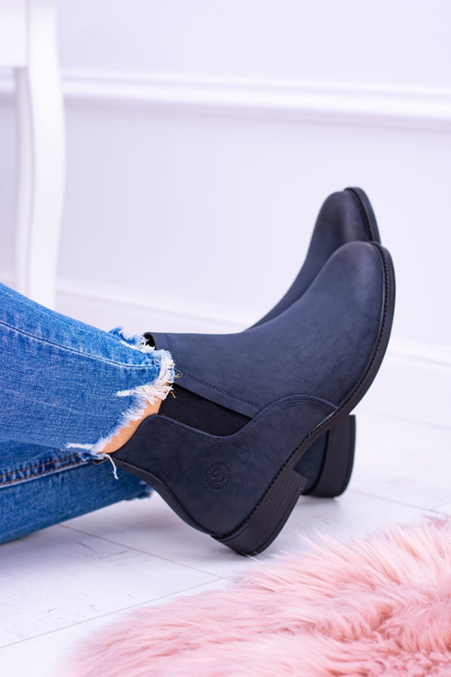 Sergio Leone Navy Blue Boots