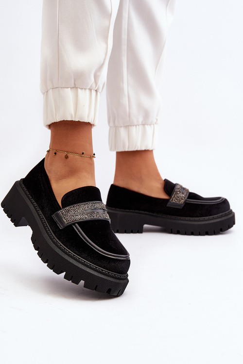 Dámske žlté mokasíny s ozdobou Čierne Wendreda