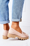 Semišové Mokasiny Lewski Shoes 3053 Cappuccino