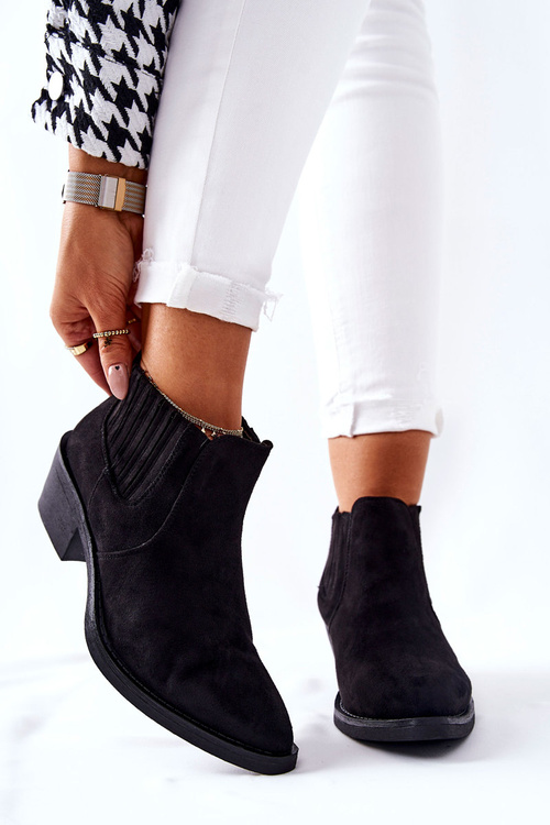 Škliniek na semišové topánky čierna Assanella