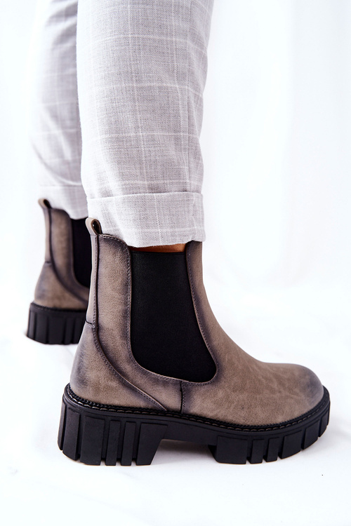 Boty Worker Sergio Leone TR761 šedé