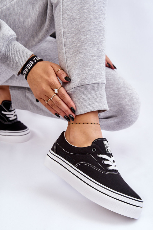 Dámské Tenisky na platformě Big Star LL274230 Černá