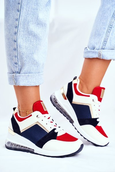 Dámske červené iskry športových tenisiek