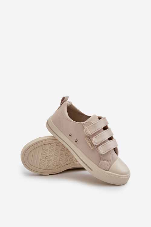 Dětské Tenisky Na Suchý Zip Big Star NN374119 Béžové