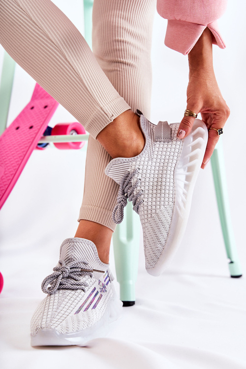 Dámská sportovní obuv, nazouvací šedá Rokko