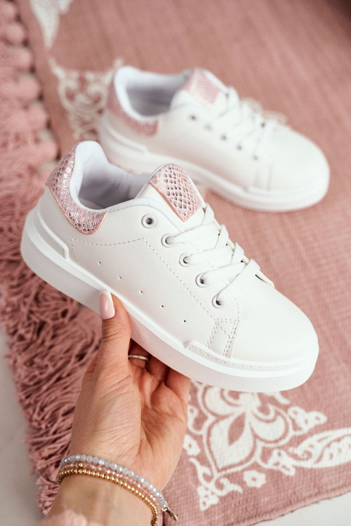 Dětská Sportovní Obuv na Suchý Zip Bílé Ilonka