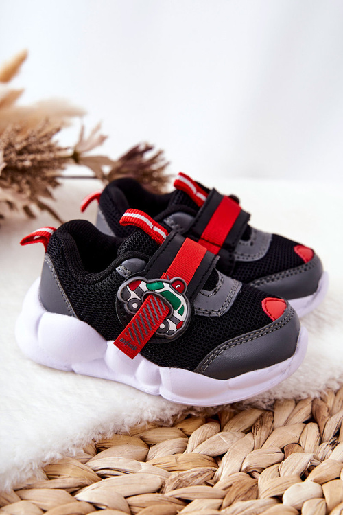 Detské športové topánky pre suchý zips befado 516p096 čierna