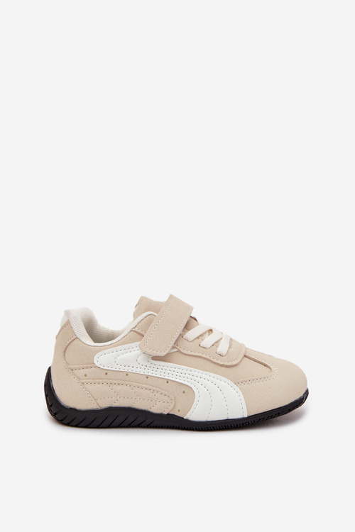 Dětské sportovní boty s přezkou béžové Perrin