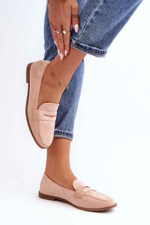 Dámske Klasické Mokasíny Ružové Olevin