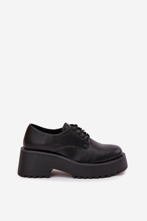 Dámske mokasíny s prackou z ekokůže čierne Laurea