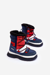 Dětské zimní boty s podšívkou na zip Granát Big Star MM374194