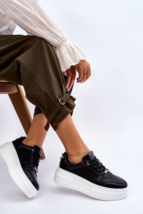 Dámske klasické športové topánky Goe LL2N4061 čierna