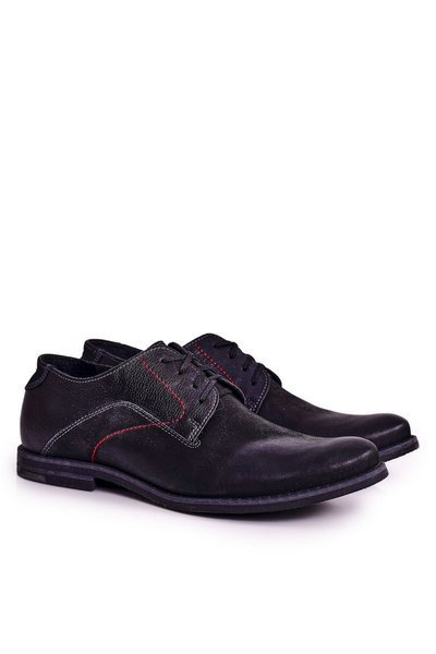 Pánské Kožené Polobotky Casual Každodenní Černé