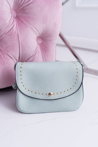 Dámská Taška Přes Rameno Malá Zlaté Nýty Mátový