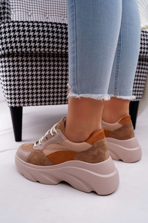 Dámská Sportovní Obuv se silnou Podrážkou Camel Cardamon