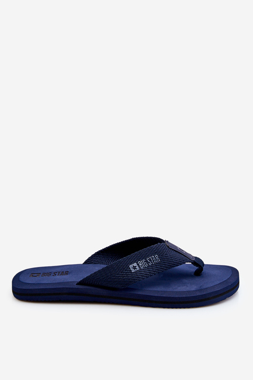 Pánske penové žabky flip flops Big Star LL174617 NAVY BLUE