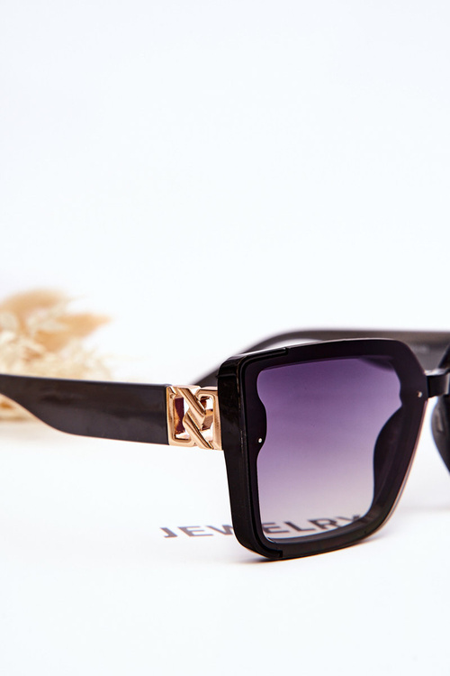 Trendy sluneční brýle Prius V219 Černá a Šedá