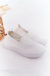 Dětské Nazouvací Tenisky Slip-On Big Star HH374105 Bílé