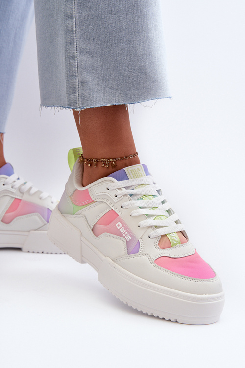 Dámské tenisky Big Star NN274359 s paměťovou pěnou systému Memory Foam v multifunkčním vzoru