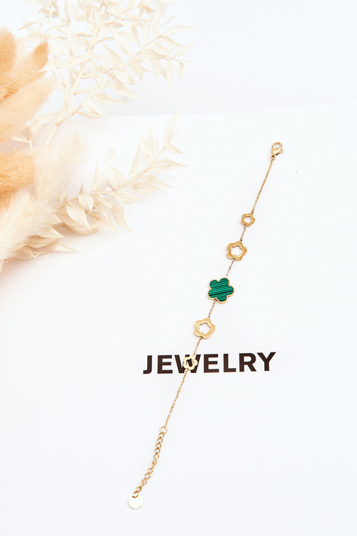 Dámsky zlatozelený náramok