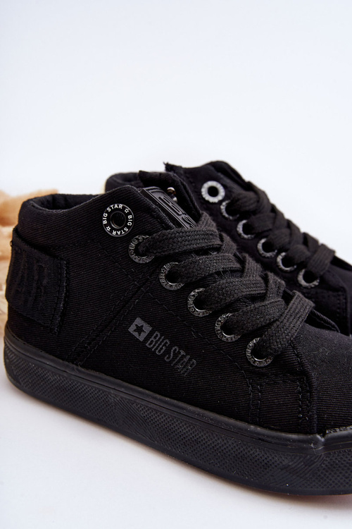 Dětské Klasické Vysoké Boty Big Star LL374001 Černé