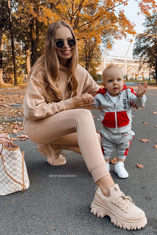 Dámske športové topánky tenisky béžové míle