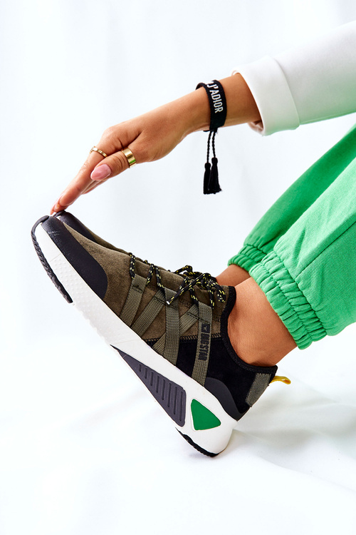 Tenisky Memory Foam Big Star II274308 Khaki