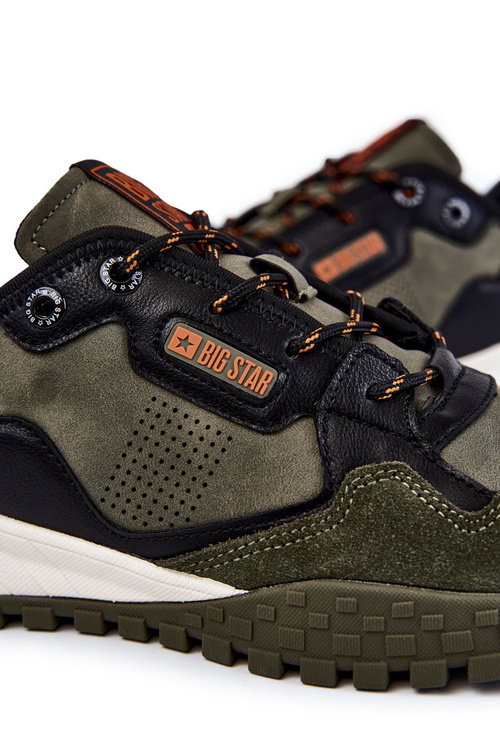 Pánská klasická sportovní obuv Memory Foam Big Star KK174272 Zelená