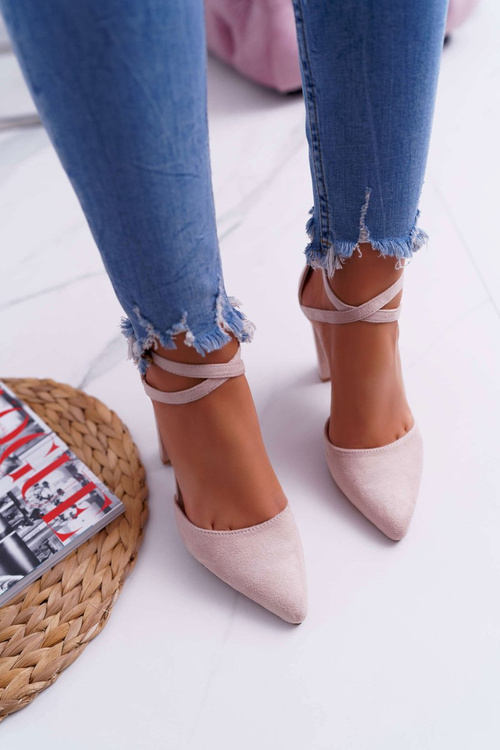 Dámske čerpadlá na stĺpiku vo vysokej premávke Spitz Beige