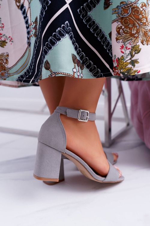 Šedá dámska sandále na večeri Newgenoa Post