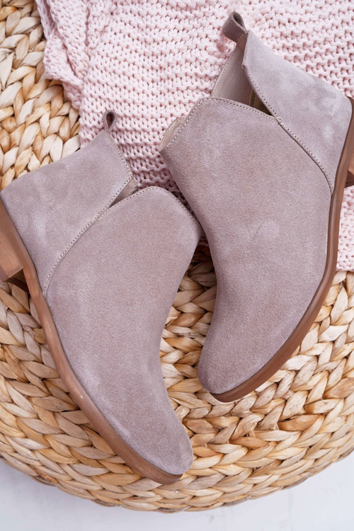 Dámské Kotníkové Boty semišové Cappuccino Madness