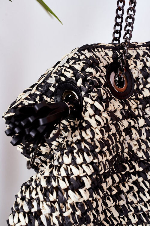 Pletena Kabelka Shopper NOBO XG0010 Černá