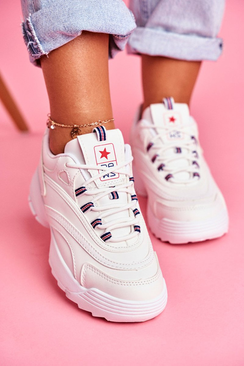 Dámske športové topánky tenisky biele Boston