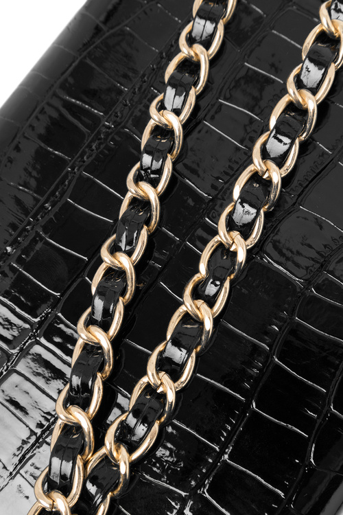 Malá vizitní kabelka s zvířecím vzorem NOBO NBAG-R3040-C020 Černá