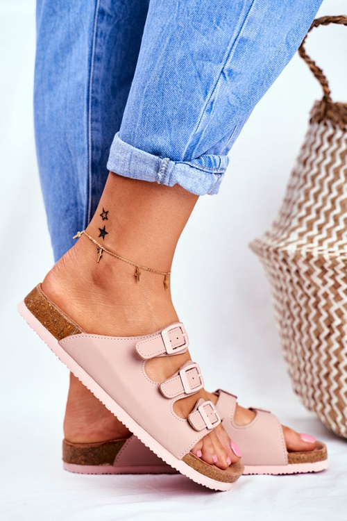 Dámske papuče veľké hviezdy Prác Pink FF274627