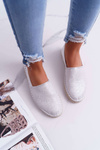 Dámské Espadrilky Big Star Stříbrné DD274770