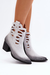 Kožené topánky s výstrihmi Maciejka 06412-11 Biele