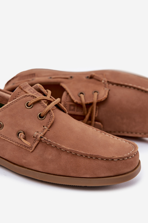 Pánské Kožené Mokasíny Big Star RR174162 Camel