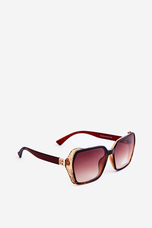 Dámske tieňované slnečné okuliare s UV400 ochranou hnedé