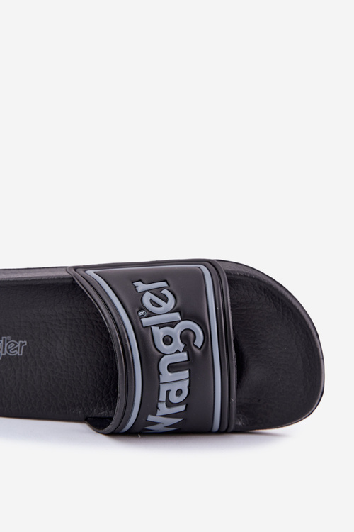 Pánské Pantofle WRANGLER AVERELL SLIDER MEN LOW 20251042.25Y Černé