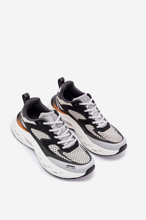 Pánské Sportovní Boty Na Platformě Big Star RR174023 Hi-Poly System Šedé