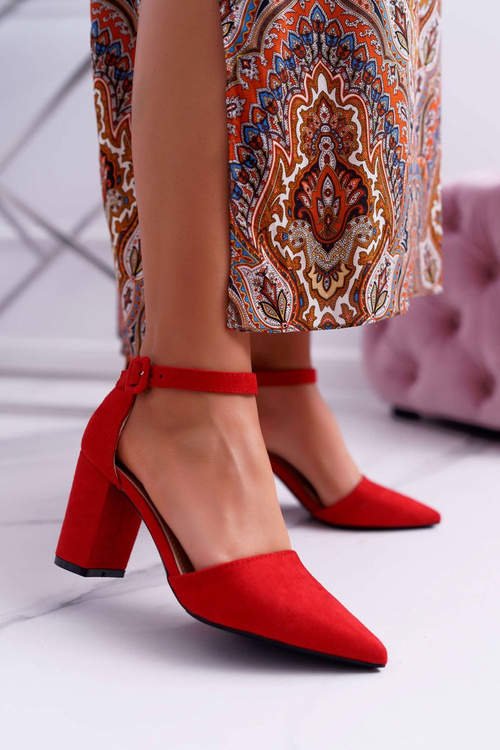 Dámske pumpy na stĺpe v Spitz Red Elegant